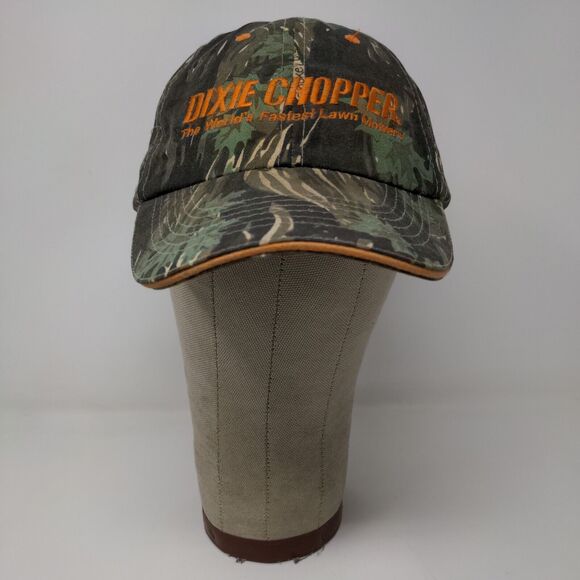 Dixie Chopper Strapback Lawn Mower Camo Hat Green OSFA Embroidered Logo - Picture 2 of 11